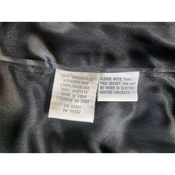 Vintage 80s/90s Betas Choice Black Velour Coat - Size Medium - Picture 9 of 9